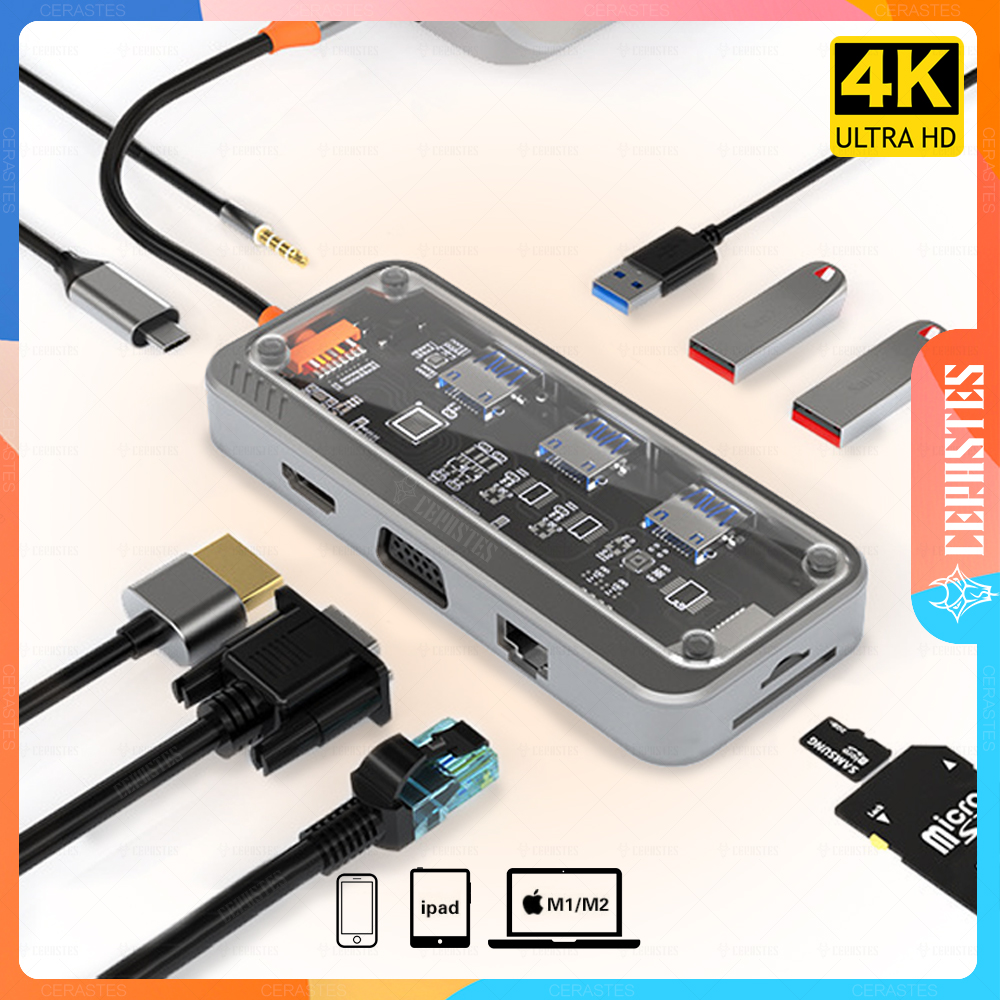 Laptop Accessories Essential - USB Type-C Hub with HDMI -