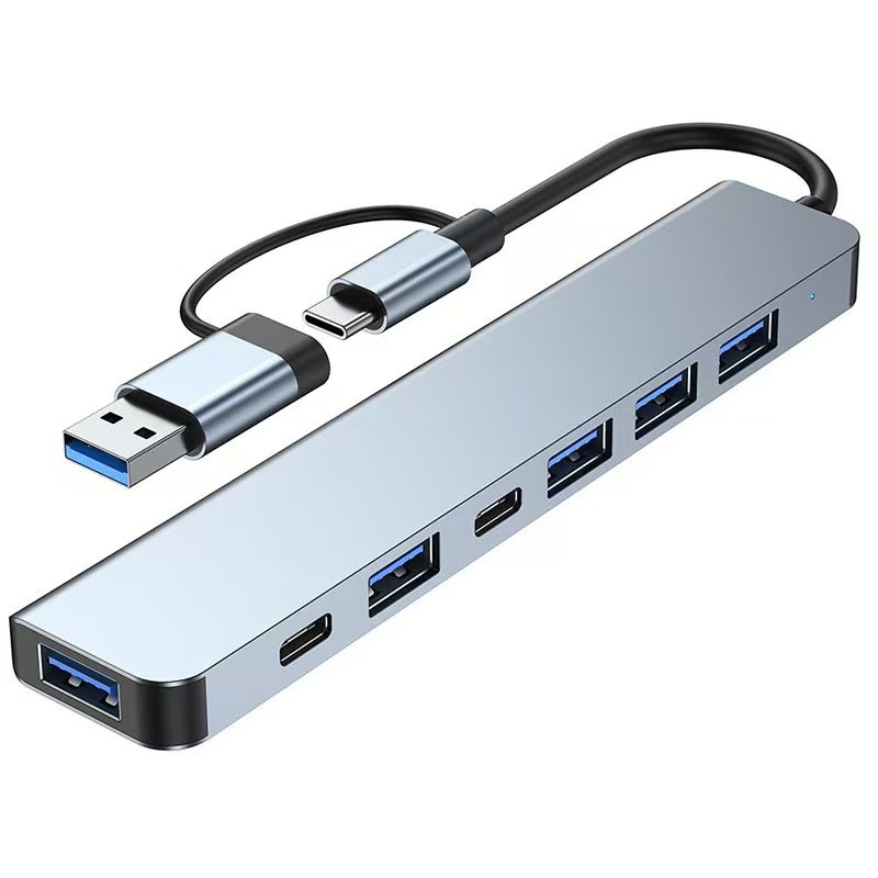 Laptop Accessories Hub - 7 Ports USB A C Hub