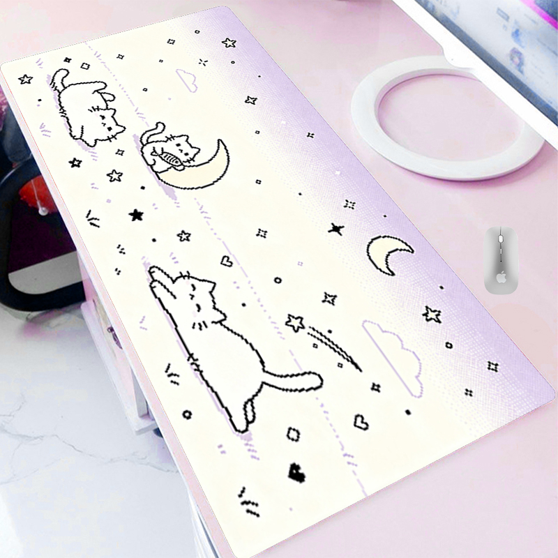 Laptop Accessories Essential - Low pixel cartoon Mouse Pad Game