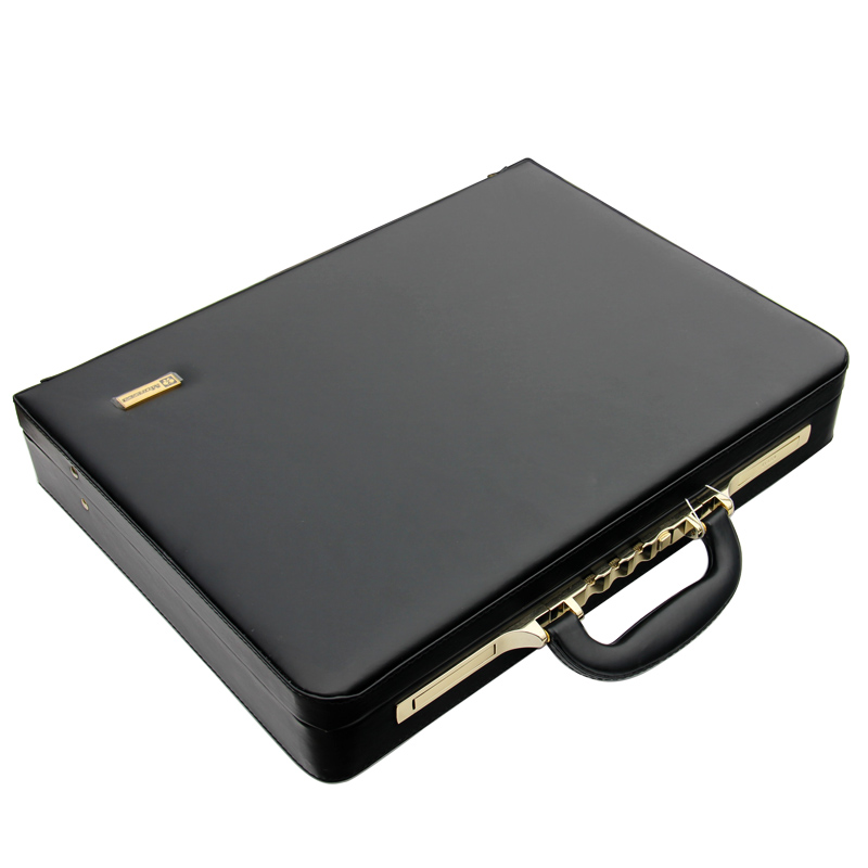 Laptop Accessories Organizer Bag - Luxury PU Leather Rolling Luggage Spinner