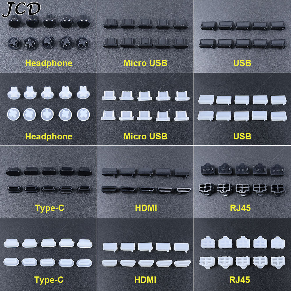 Laptop Accessories Protector - JCD 10pcs Silicone Type-C Micro USB