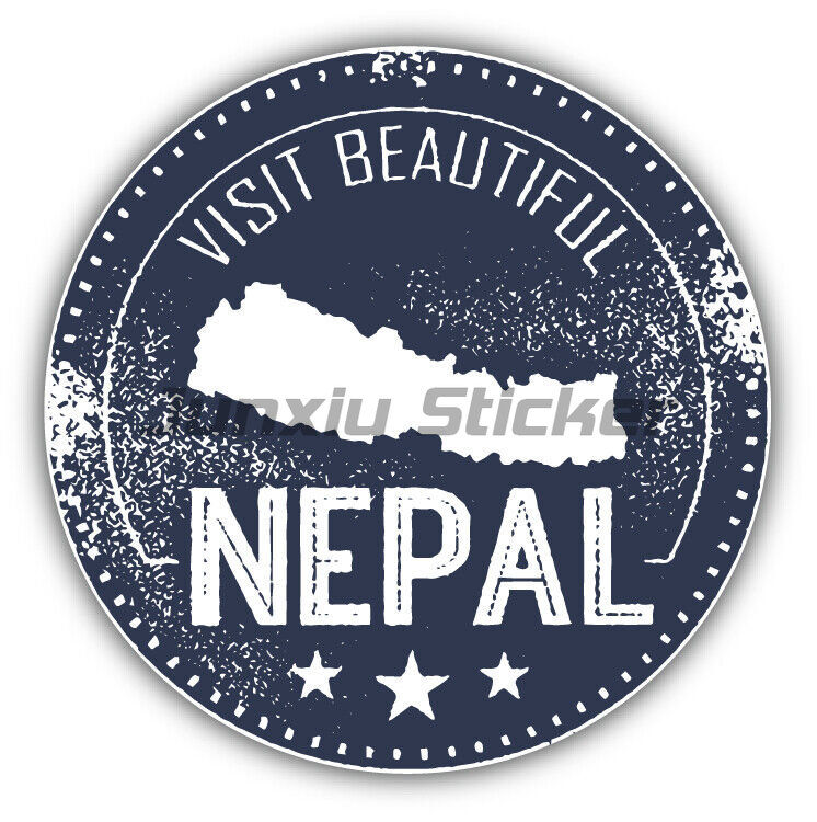 Laptop Accessories In Nepal - Nepal Flag Bumper Vinyl Bicycle Window