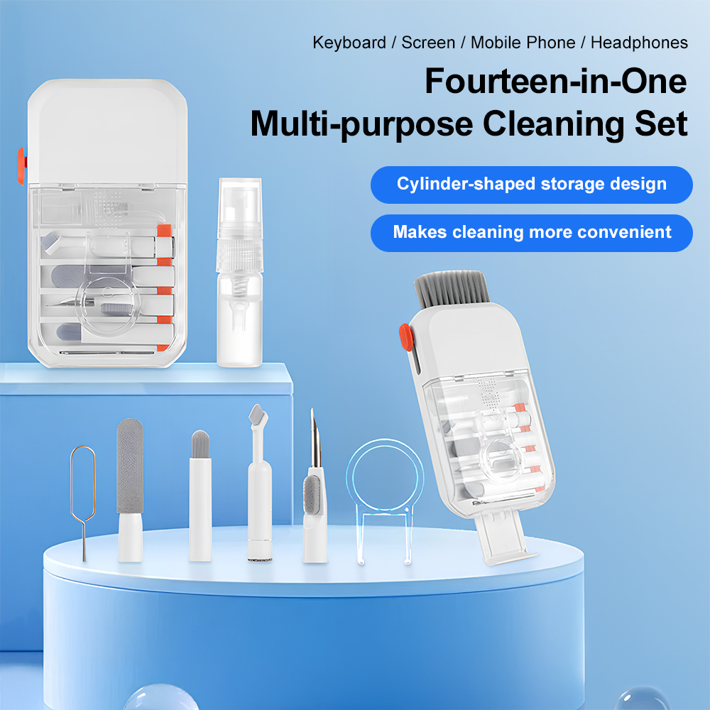 Laptop Accessories All In One - 14-in-1 Digital Device Cleaning Kit Multi-Purpose