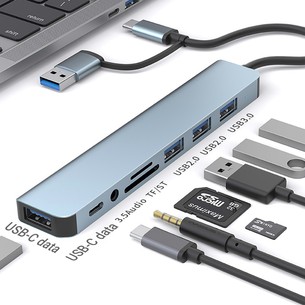Laptop Accessories All In One - 9-in-1 Dual Head USB Docking Station