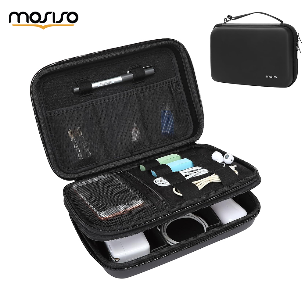 Laptop Accessories Essential - Electronics Organizer Travel Case Water Resistant
