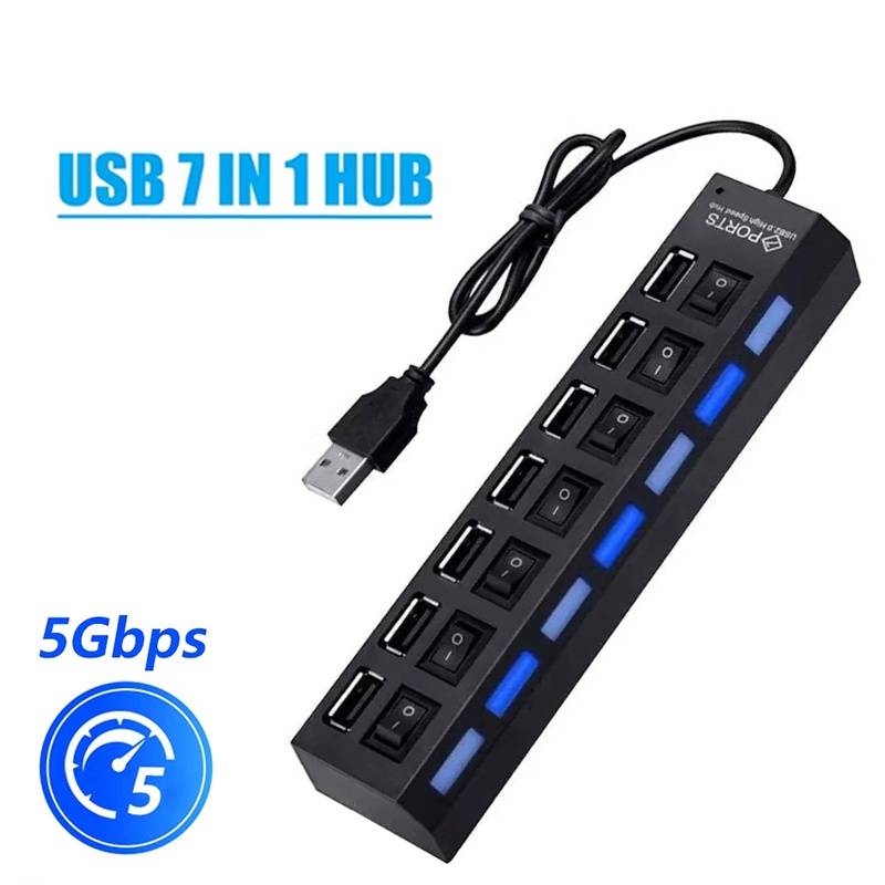 Laptop Accessories Hub - USB 2.0 Hub USB High Speed