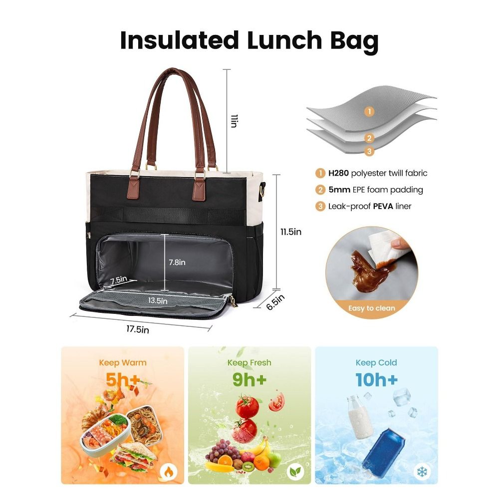 Large Capacity Insulated Lunch - огляд і ціна Laptop Accessories Organizer Bag