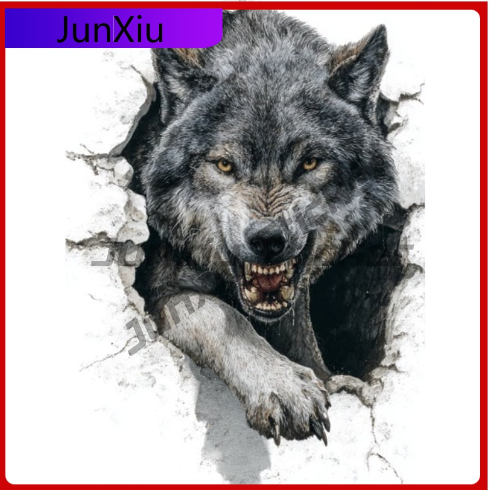 Howling Grey Wolf Peeking Aest - огляд і ціна Laptop Unique Accessories