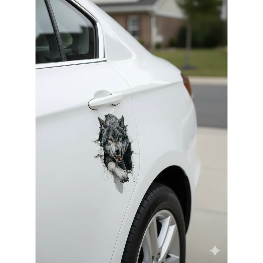 Howling Grey Wolf Peeking Aest - огляд і ціна Laptop Unique Accessories