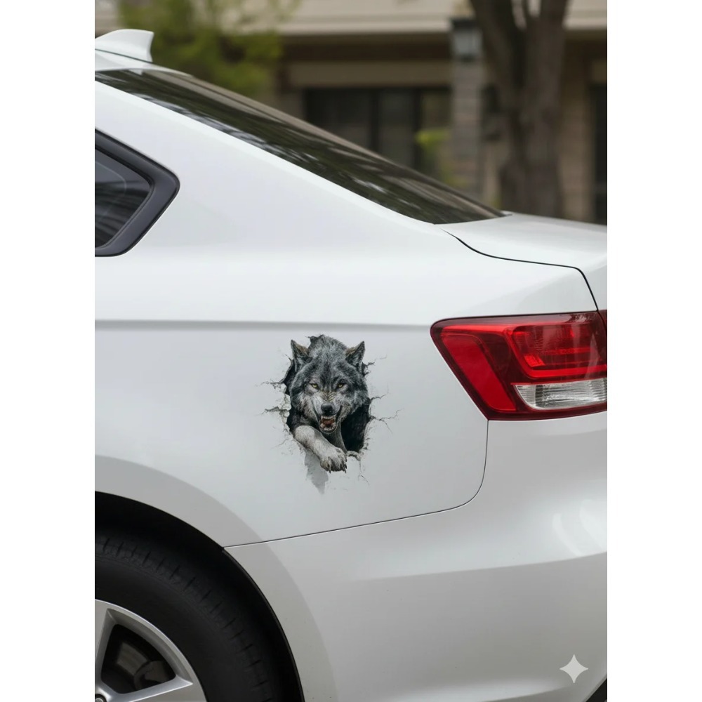 Howling Grey Wolf Peeking Aest - огляд і ціна Laptop Unique Accessories