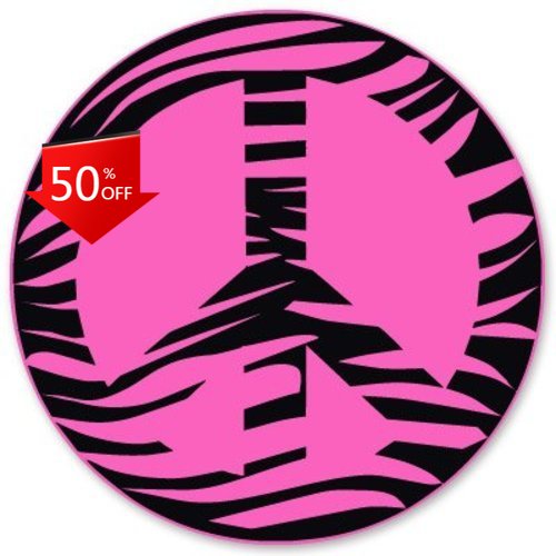 Zebra Peace Pink Retro Laptop  - огляд і ціна Laptop Unique Accessories