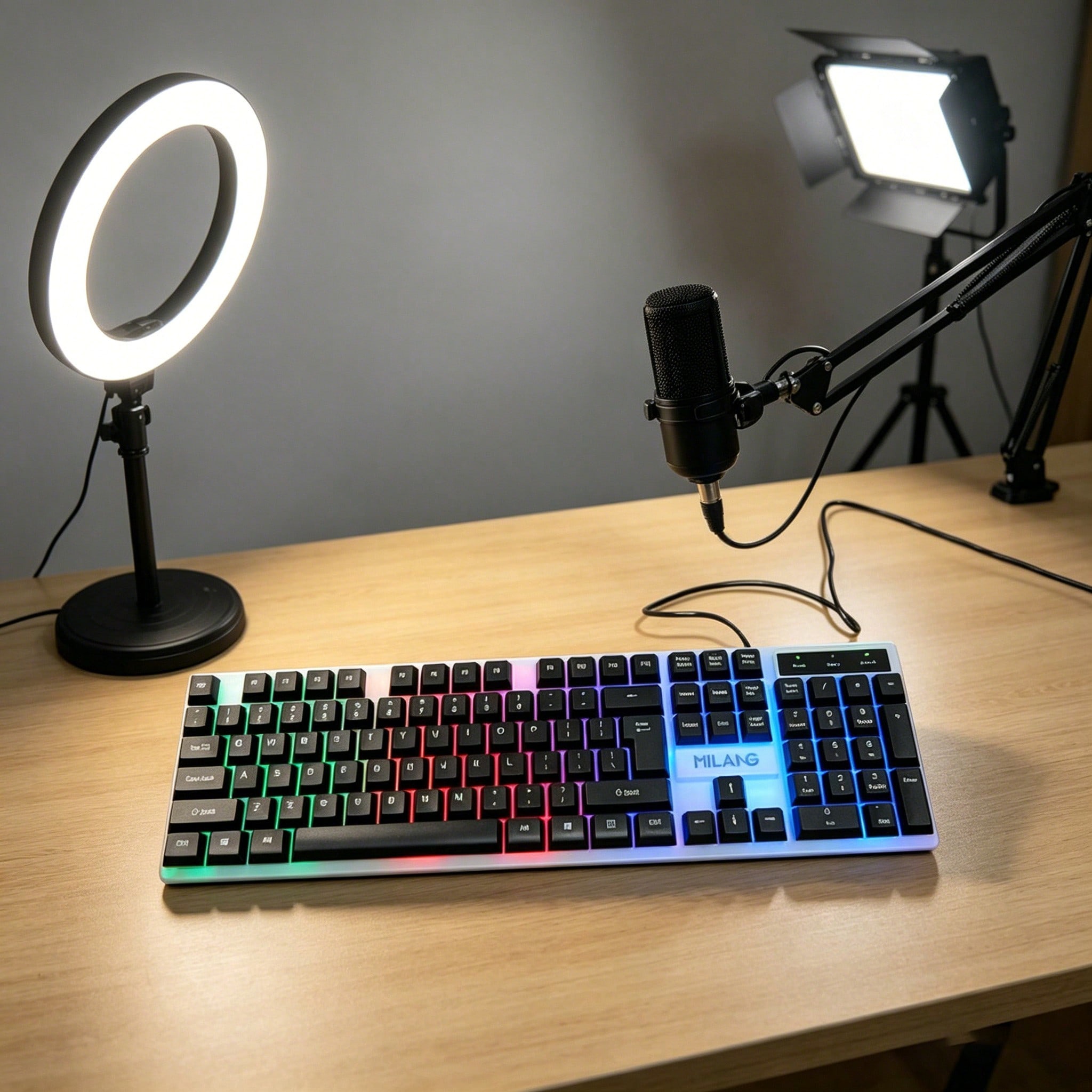1pcsRGB Backlit Gaming Keyboar - огляд і ціна Laptop Accessories Combo Set