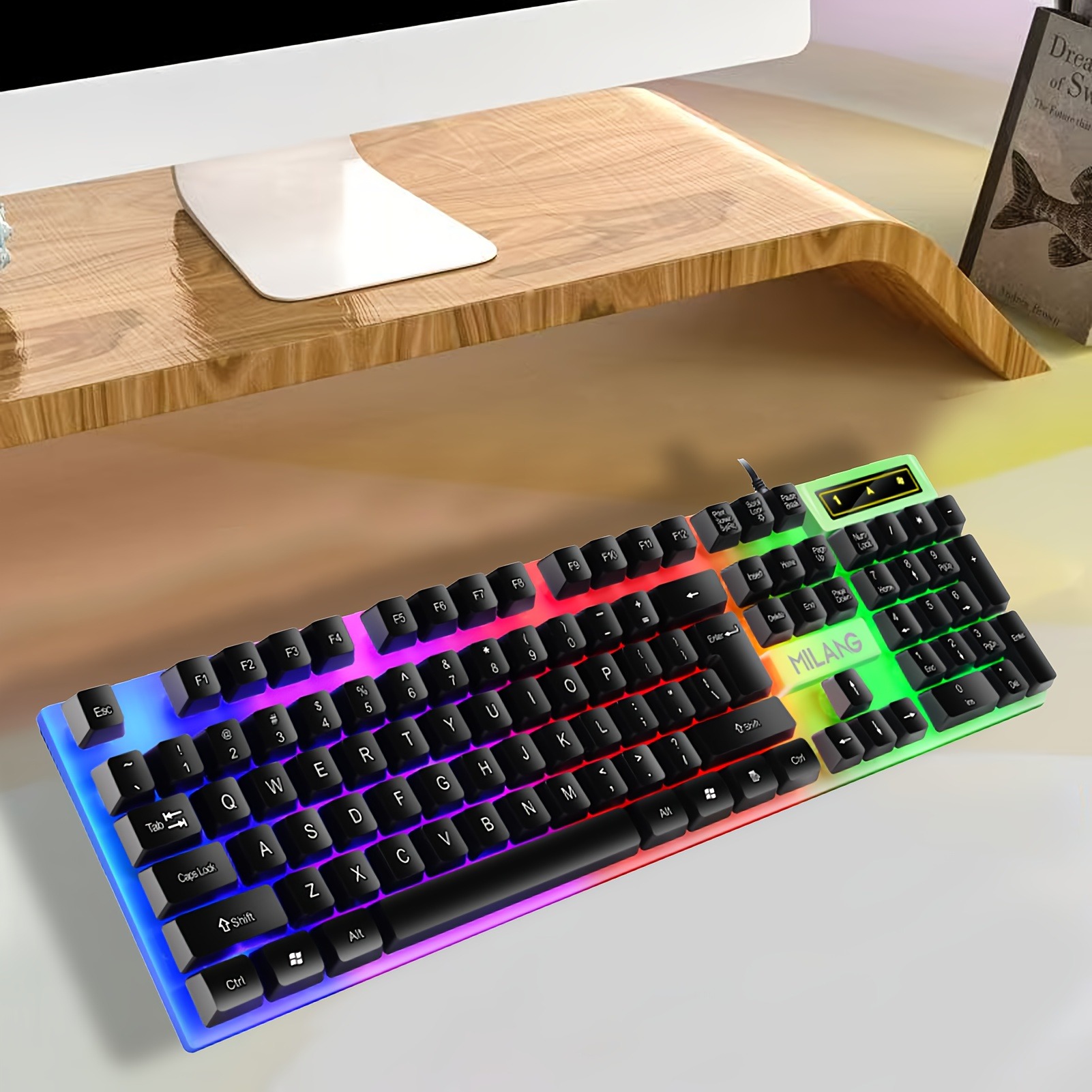 1pcsRGB Backlit Gaming Keyboar - огляд і ціна Laptop Accessories Combo Set