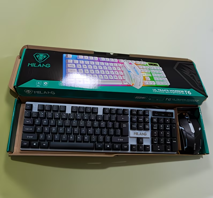 1pcsRGB Backlit Gaming Keyboar - огляд і ціна Laptop Accessories Combo Set