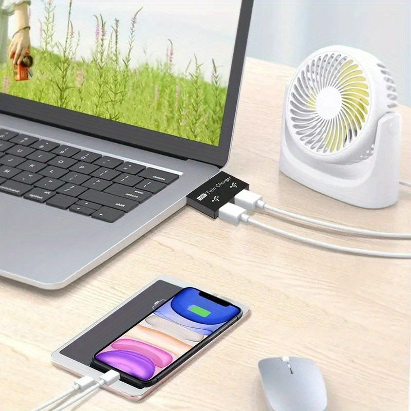 USB2.0 Splitter 1 Male To 2 Po - огляд і ціна Laptop Accessories Hub