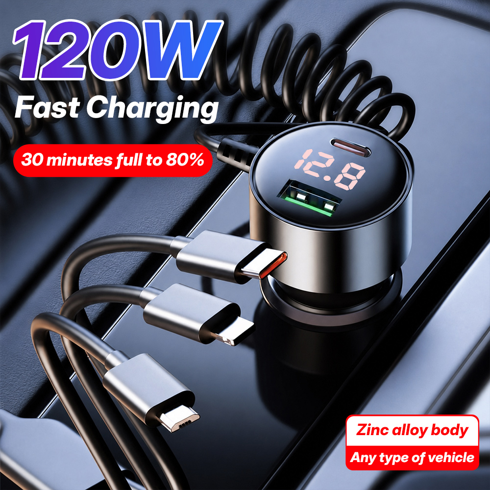 120W Multi Port Car Charger Bu - огляд і ціна Laptop Accessories Essential
