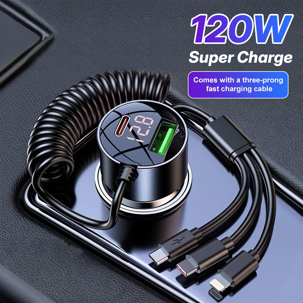 120W Multi Port Car Charger Bu - огляд і ціна Laptop Accessories Essential