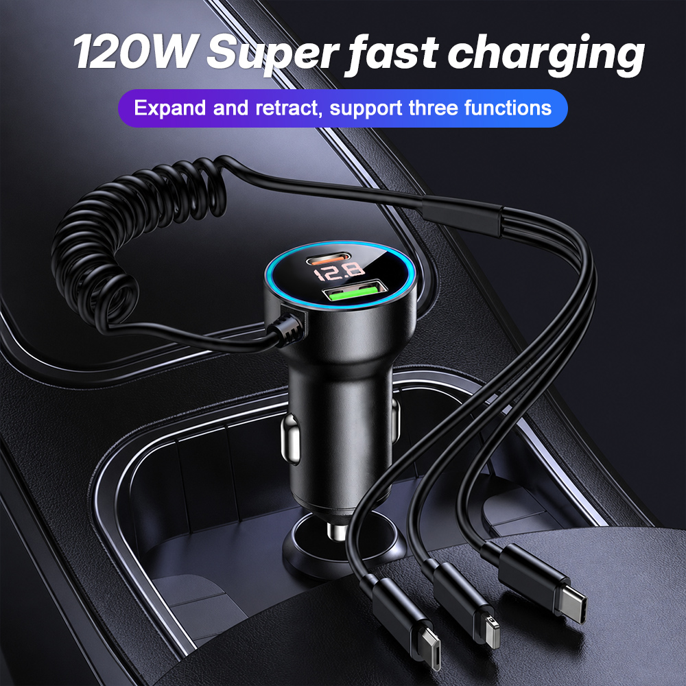 120W Multi Port Car Charger Bu - огляд і ціна Laptop Accessories Essential