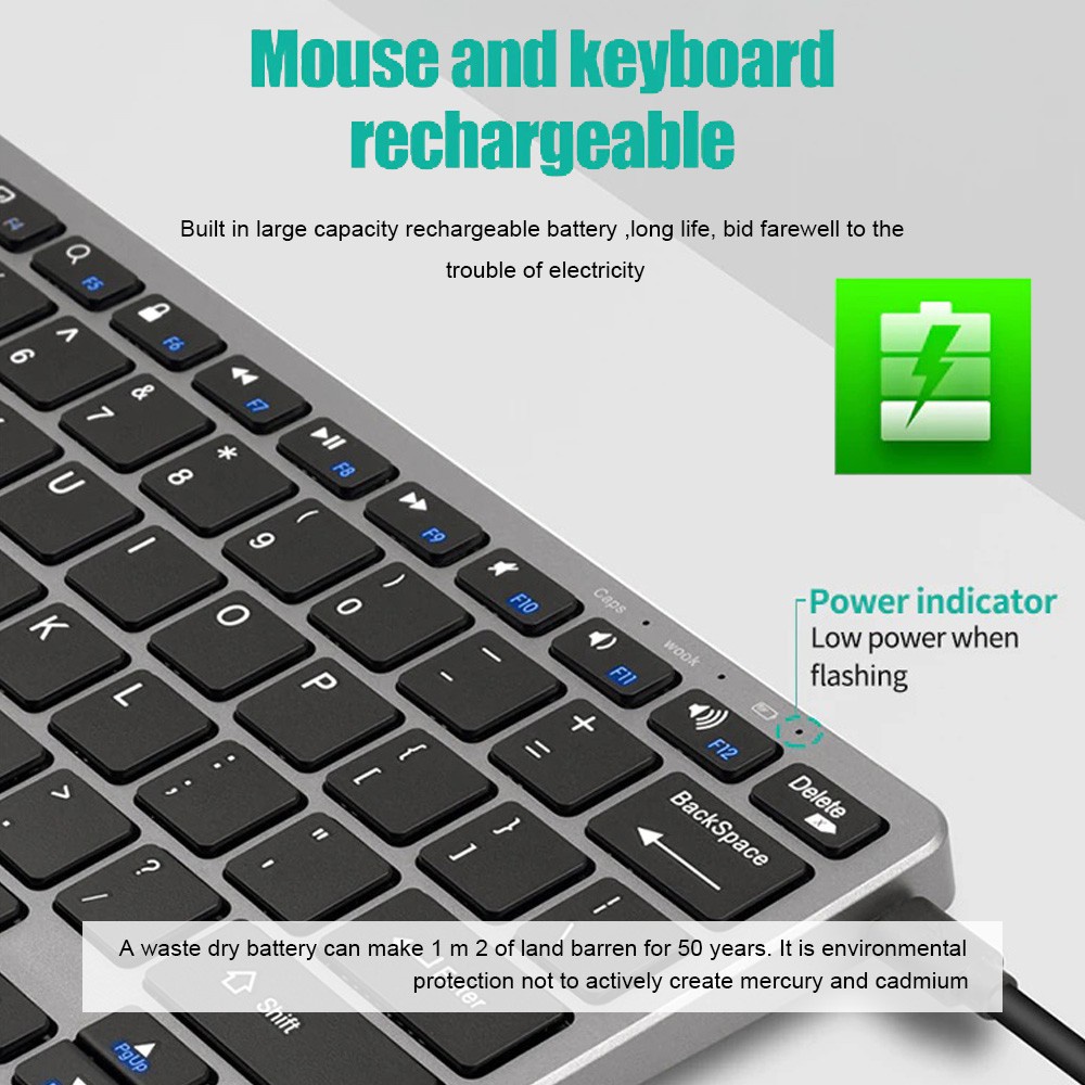 2.4G Wireless Keyboard Mouse S - огляд і ціна Laptop Accessories Combo Set