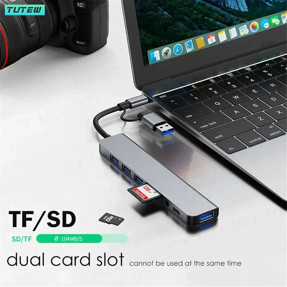 8 in 1 USB C Hub USB Splitter  - огляд і ціна Laptop Accessories Hub