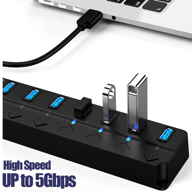 7 In 1 USB 3.0 Hub Multi USB S - огляд і ціна Laptop Accessories Hub