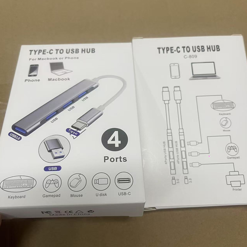 4 in 1 Aluminum Multi Splitter - огляд і ціна Laptop Accessories Hub