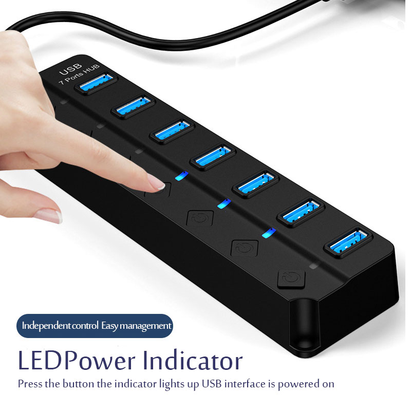 USB 3.0 Power Adapter 4/7 Port - огляд і ціна Laptop Accessories Hub