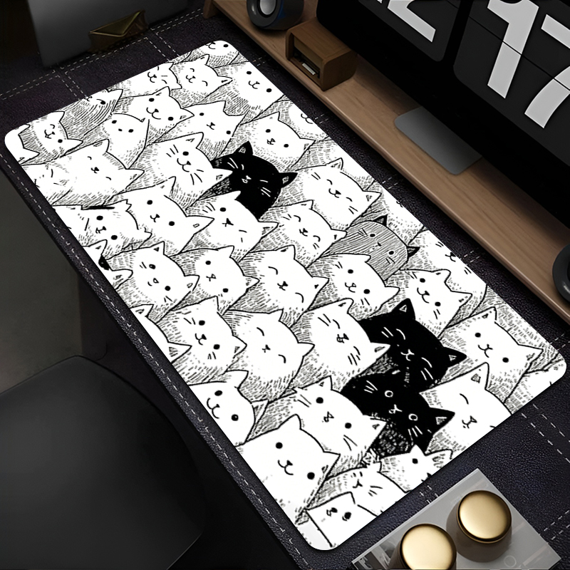 White Cartoon Mouse Pad Gamer  - огляд і ціна Laptop Accessories Essential