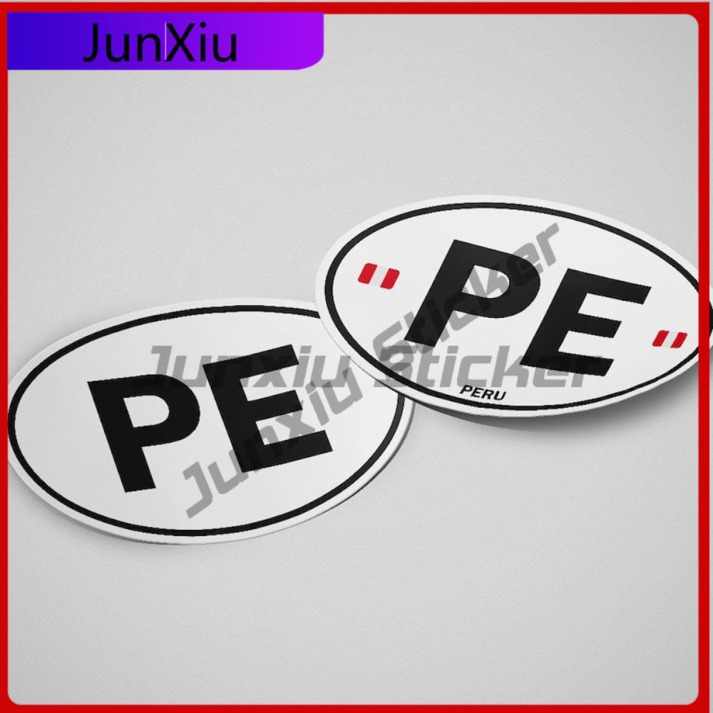 Peru PE Sticker Oval Flag Wate - огляд і ціна Laptop Unique Accessories