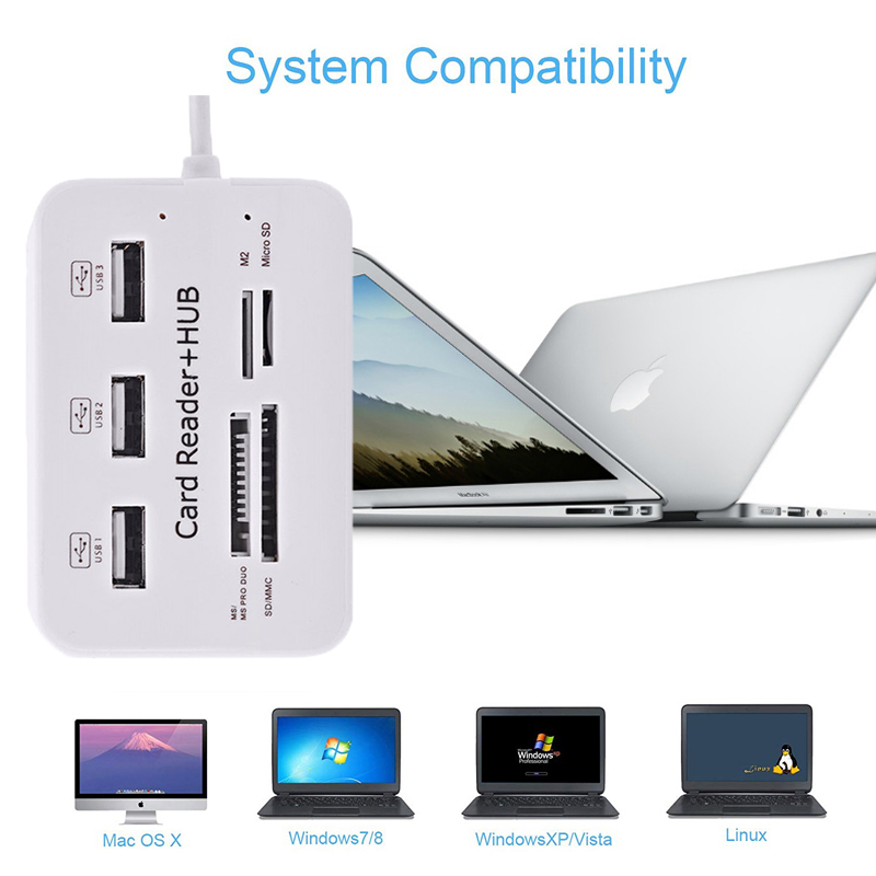 USB Hub 2.0 3 Ports TF Micro S - огляд і ціна Laptop Accessories All In One