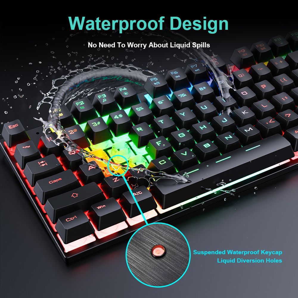 Waterproof Luminous Wired Gami - огляд і ціна Laptop Accessories Combo Set