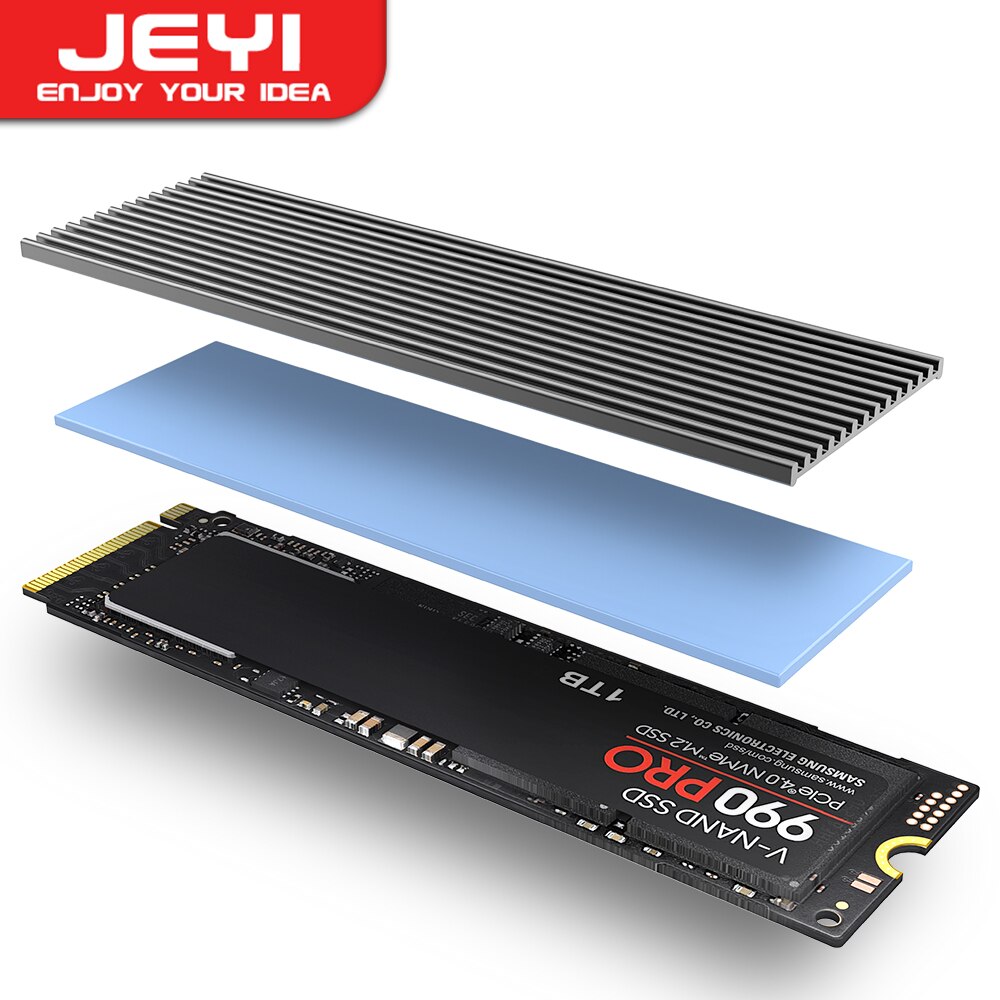 JEYI M.2 SSD Heatsink, Aluminu - огляд і ціна Laptop Accessories Cooling Pad