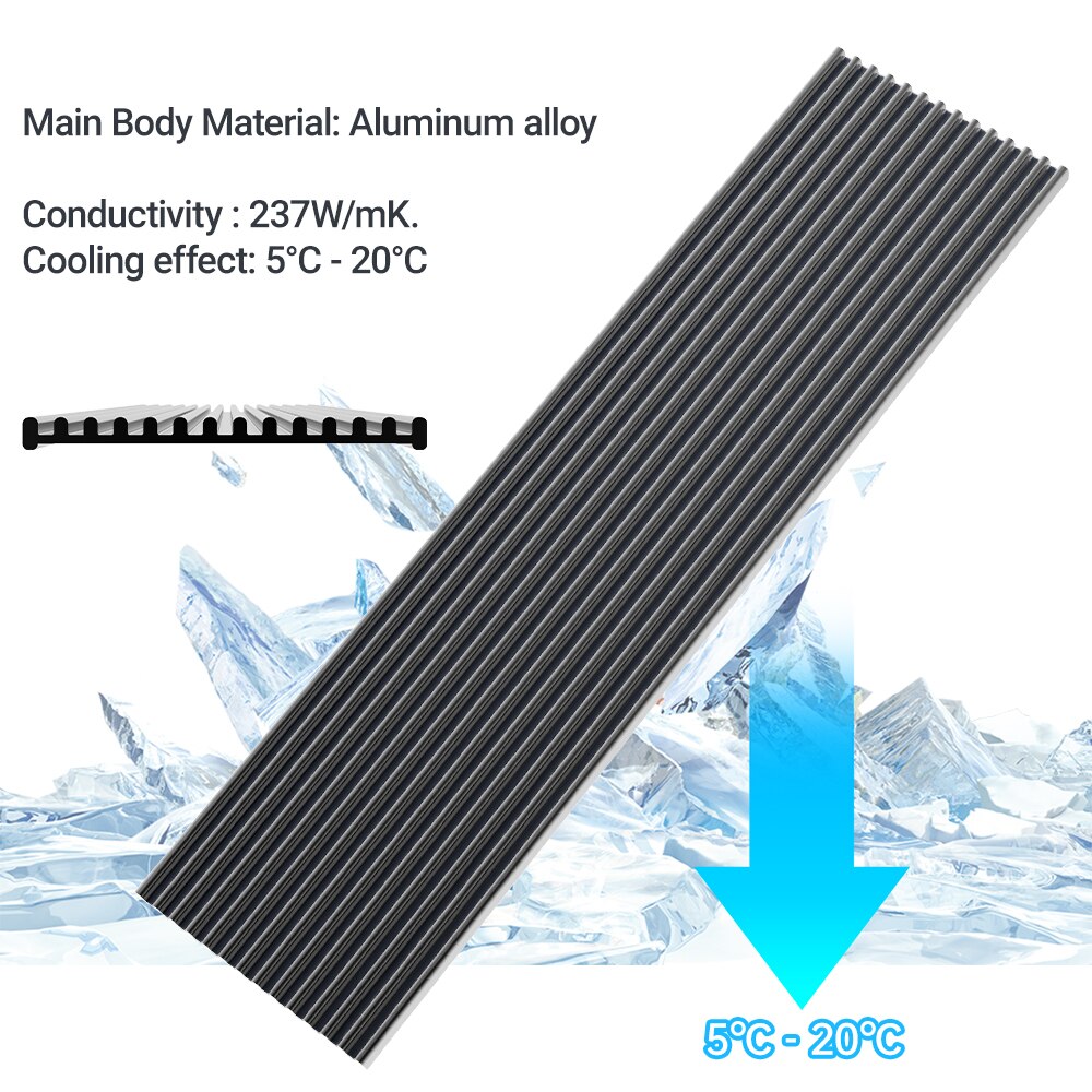 JEYI M.2 SSD Heatsink, Aluminu - огляд і ціна Laptop Accessories Cooling Pad
